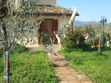 L' entr�e de Oliva avec sa terrasse