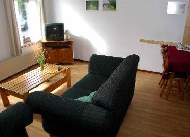 petite partie du salon , appartement 4 personnes.