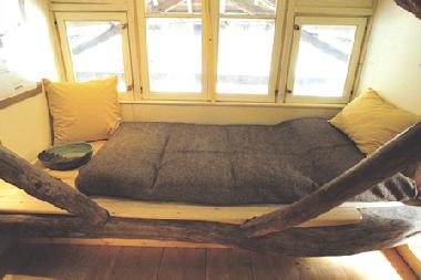 Le lit 1 place sur le mezzanine