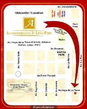 Chambre avec petit d�jeuner �/en/au todos (Callao)ou appartement ou maison de vacances