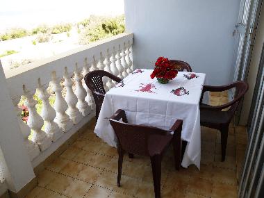 Orange Bedroom Balcony