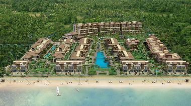 La disposition la plage tropicale, d�passez le coin � part vers 