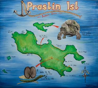 Maison de vacances �/en/au Praslin (Baie Sainte Anne)ou appartement ou maison de vacances
