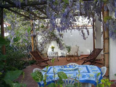 LA TERRASSE COMMUNICANT AVEC LE SALON ET LE CUISINE