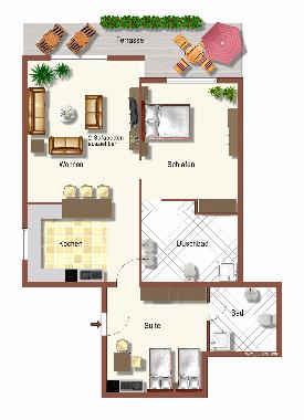 Appartement de vacances �/en/au Puerto del Cuyo (Yucatan)ou appartement ou maison de vacances