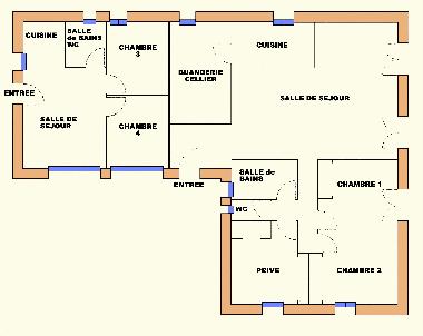 Plan de la villa