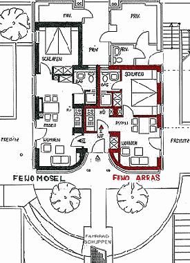 Appartement de vacances �/en/au Alf (Mosel - Saar)ou appartement ou maison de vacances