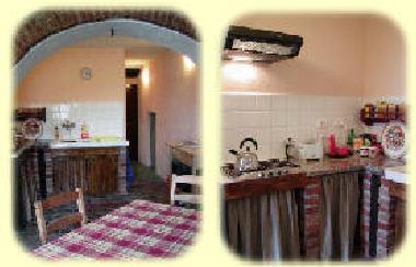 Entit� cuisine avec un sol antique et l
