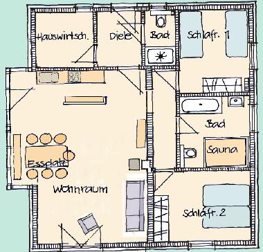 Appartement de vacances �/en/au Born a. Dar� (Fischland-Dar�-Zingst)ou appartement ou maison de vacances