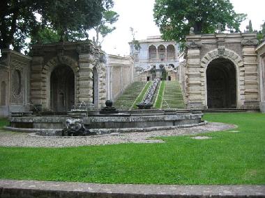 Palais Farnese  Caprarola. Les jardins