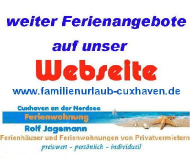 Appartement de vacances /en/au Cuxhaven (Nordsee-Festland / Ostfriesland)ou appartement ou maison de vacances