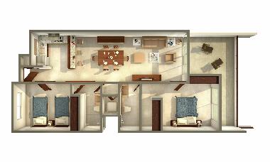 Appartement de vacances �/en/au PLAYA DEL CARMEN (Quintana Roo)ou appartement ou maison de vacances