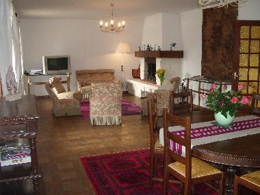 Grand double s�jour : Salon avec TV et Chemin�e