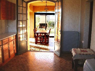 Agr�able v�randa et acc�s direct au barbecue