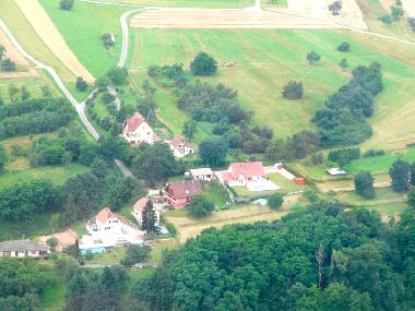 Vue arienne du quartier