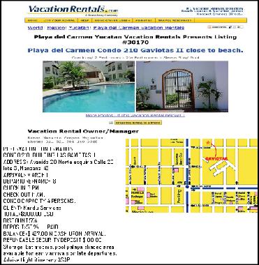 Appartement de vacances �/en/au Playa del Carmen (Quintana Roo)ou appartement ou maison de vacances