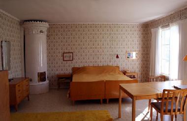 Chambre avec lit double et lit simple