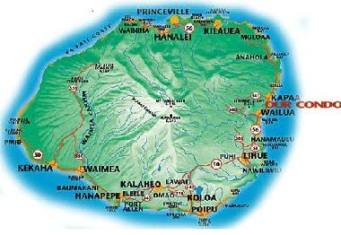 Maison de vacances �/en/au Kapaa (Hawaii)ou appartement ou maison de vacances