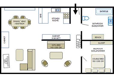 Appartement de vacances �/en/au Reykjavik (Reykjavik)ou appartement ou maison de vacances