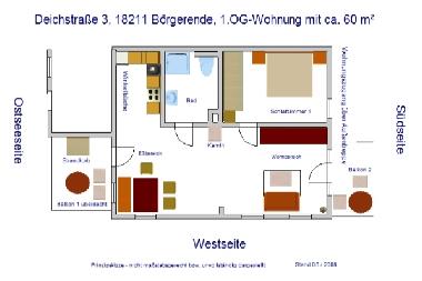 Appartement de vacances /en/au Brgerende-Rethwisch (Mecklenburgische Ostseekste)ou appartement ou maison de vacances