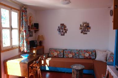 salon de la chambre � la terrasse