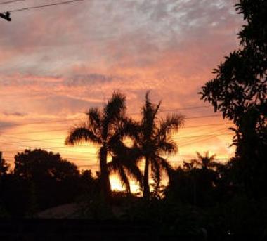 Le soleil couchant � Palm View