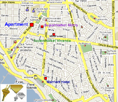 Appartement de vacances �/en/au Miraflores (Lima)ou appartement ou maison de vacances