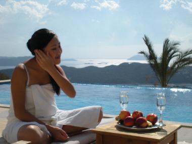 Maison de vacances �/en/au g�kseki-Kas (Antalya)ou appartement ou maison de vacances