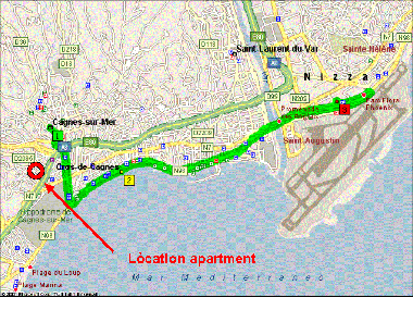 Appartement de vacances �/en/au cagnes sur mer (Alpes-Maritimes)ou appartement ou maison de vacances