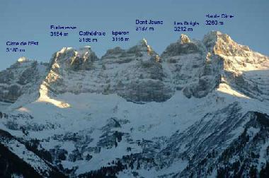 Vue des Dents du Midi depuis le balcon