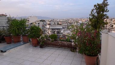 Veranda et vue sur ville 