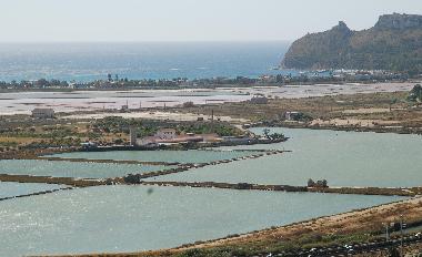 Plage du Poetto et tang de Molentargius