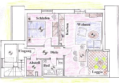 Appartement de vacances �/en/au Waase/Ummanz (Ostsee-Inseln)ou appartement ou maison de vacances