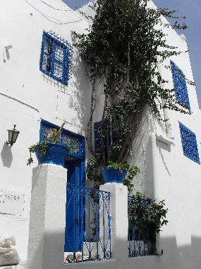 Chambre avec petit d�jeuner �/en/au sidi bou said (Tunis)ou appartement ou maison de vacances