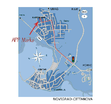 Appartement de vacances �/en/au Novigrad-Cittanova (Istarska)ou appartement ou maison de vacances
