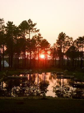 Merveilleuse coucher du soleil vu de notre pi�ce de s�jour