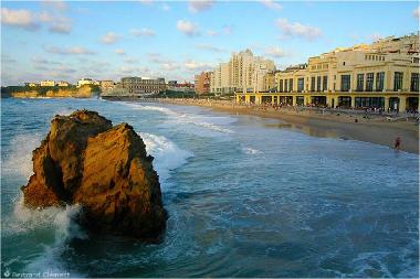 Biarritz : la Grande Plage en face du Casino
