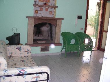 Soggiorno con camino