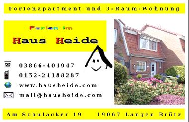 Appartement de vacances /en/au Langen Brtz (Mecklenburgische Seenplatte)ou appartement ou maison de vacances