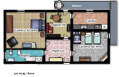 Appartement de vacances �/en/au Marina di Grosseto (Grosseto)ou appartement ou maison de vacances