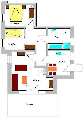 Appartement de vacances �/en/au Oberhof (Th�ringer Kernland)ou appartement ou maison de vacances