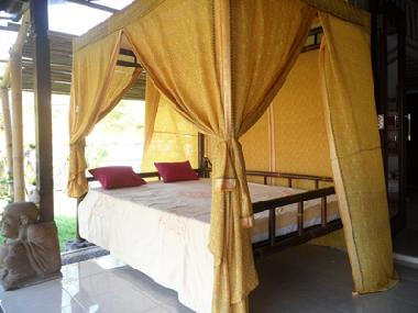 Lit baldaquin terrasse - 2 couchages