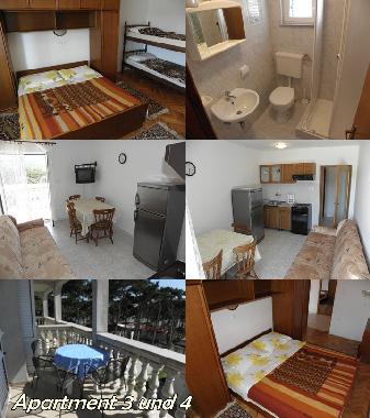 Appartement de vacances �/en/au Lopar (Licko-Senjska)ou appartement ou maison de vacances