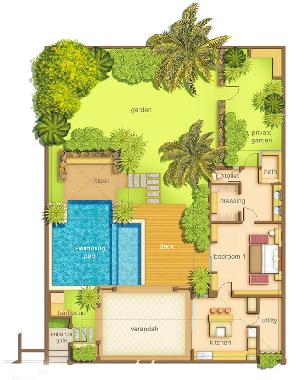 Maison de vacances �/en/au Grand Bay (Port Louis)ou appartement ou maison de vacances