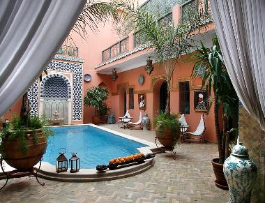 Chambre avec petit d�jeuner �/en/au marrakech (Marrakech)ou appartement ou maison de vacances