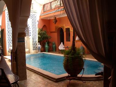 Chambre avec petit d�jeuner �/en/au marrakech (Marrakech)ou appartement ou maison de vacances