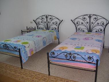 une des 4 chambres � coucher � deux lits