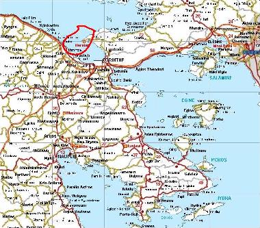 Situation gographique du Lac et du Cap Hraion