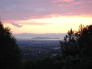 coucher du soleil..de le jardin!