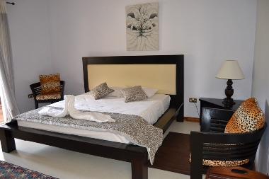 Chambre grise au 1er avec vue mer